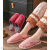 New Cotton Slippers Woolen Slipper PU Leather Waterproof Dust-Proof and Warm Home Wearable Stall Wholesale