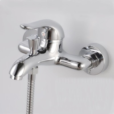 Factory Wholesale Copper Bathtub Faucet Sea Lion Triple Faucet Simple Shower Set