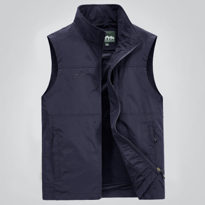 Summer Men's Fishing Vest Outdoor Climbing Vest Middle-Aged and Elderly plus-Sized Size Climbing Vest Men's Summer