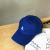 Leather Sauce Letter Blue Baseball Cap Female Spring and Summer Day Peaked Cap Korean Hip Hop Versatile Sun Protection Sun Hat