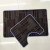 Toilet Mat Two-Piece Set Bathroom Mat Door Mat Non-Slip TPR Loop Velvet Foot Mat Covered Edge Plain Color Mat