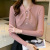 2022 Autumn and Winter Clothing New Bow Collar Sweater Women's Knitted Bottoming Shirt French Style Design Thickened Inner Wear Top