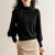 French Style High-Grade Knitwear Women's Elegant Graceful Autumn Outerwear Sweater Fashion Half-High Collar Inner Match Bottoming Shirt Top