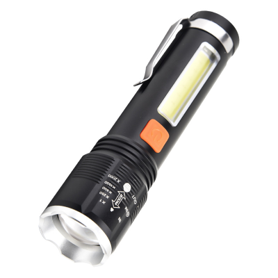 New LED Telescopic P50 Flashlight Tube Long Shot Highlight Waterproof Zoom Multi-Functional Flashlight Flashlight