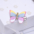 Children's Good-looking Colorful Flannel Butterfly Hairpin Lazy Side Clip Little Girl Internet Celebrity Fairy Shiny Ornament