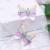 Children's Good-looking Colorful Flannel Butterfly Hairpin Lazy Side Clip Little Girl Internet Celebrity Fairy Shiny Ornament