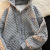 Waffle Hooded Coat Women's 2022 Autumn New Design Sense Sweater Laid-Back Preppy Style Top Zipper Cardigan