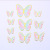 Factory Supply Ins Style Butterfly Cake Decoration Birthday Cake Insertion Pink Butterfly Birthday Cake Plug-in