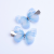 Butterfly Barrettes Internet Celebrity Silk Yarn Simulation Butterfly Sea Clip Fairy Diamond-Embedded Double-Layer Three-Dimensional Tulle Butterfly Side Clip Hairpin