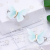 Ancient Costume Butterfly Hair Accessory Headdress for Han Chinese Clothing Three-Dimensional Flannel Butterfly Sky Blue Fairy Ancient Style Hair Accessories