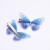 Fantasy Tulle Butterfly Barrettes Multi-Layer Butterfly a Pair of Hairclips Fairy Mori Girl Headdress for Taking Photos Three-Dimensional Super Fairy Three-Layer Light Blue