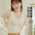 4022 One-Piece Warm Bra with Chest Pad Fleece-Lined Thickened Traceless Belly Contracting Sexy Beauty Back Inner Wear Outer Wear