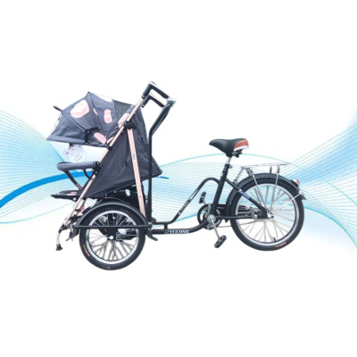 Factory in Stock Wholesale Baby Carriage Bicycle Front Stroller Parent-Child Carriage Road Bike Free Shipping