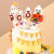 Halloween Cake Decoration Cartoon Cute Pumpkin White Ghost Cake Inserting Card Halloween Birthday Cake Insertion Cake Inserting Card