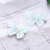 Ancient Costume Butterfly Hair Accessory Headdress for Han Chinese Clothing Three-Dimensional Flannel Butterfly Sky Blue Fairy Ancient Style Hair Accessories
