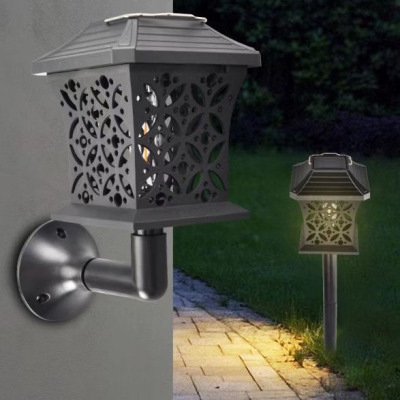 New Solar Lamp Pillar Lamp Lighting Tungsten Lamp Household Wall Outdoor Landscape Waterproof Garden Garden Lamp