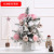 Korean Style Pink Mini Christmas Tree Set Desktop Christmas Tree Ornaments Led Gold 60cm Snow Tree Gift with Light