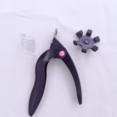 U-Shaped Scissors Nail Shaped Piece Scissors Multi-Functional French a Cross-Type Shear Crystal UV Nail Extension Trimming Scissors Manicure Implement
