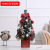 Korean Style Pink Mini Christmas Tree Set Desktop Christmas Tree Ornaments Led Gold 60cm Snow Tree Gift with Light