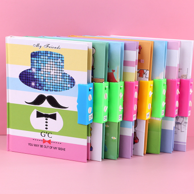 A6 Elementary School Student Cute Password-Protected Noteboy Notebook Wholesale Gift Pockets Notebook Small Notebook