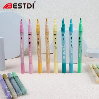 Morandi Acrylic Marker Pen Color Drawing Pen Children's Art DIY Pen