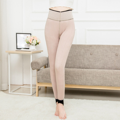 Innog Winter New Quilted Silk Cashmere Thickened Warm One-Piece Pants Slim Fit Base Pantyhose