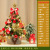 Christmas Mini Christmas Tree Ornaments 50cm Desktop Christmas Tree with Lights Golden Red Set Christmas Tree