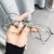 Xiaohongshu Internet Celebrity Ins Glasses Frame Korean Polygon Anti-Blue Light Plain Glasses for Bare Face Myopia Finished Product Wholesale