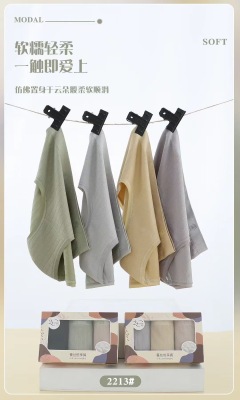 [3 Pack] New Manna 2213 Modal Bare Ammonia Women's High Quality Mid-Waist Briefs Silk Underwear