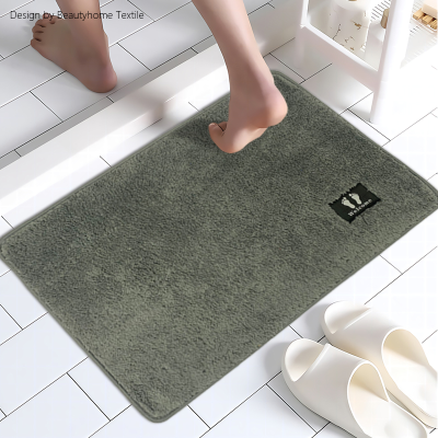 Bathroom Absorbent Floor Mat Entrance Kitchen and Bedroom Bathroom Toilet Bathroom Non-Slip rugs Household Carpet