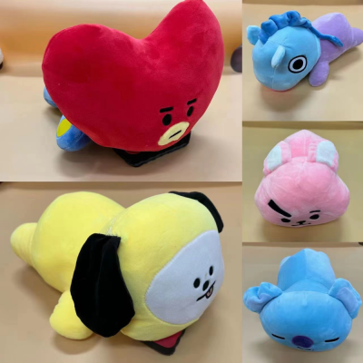 BT21 Bullet-Proof Youth League Pillow BTS Jintaiheng Tata Jung Kook Doll Type Doll Lying Style Plush Doll