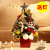 Christmas Mini Christmas Tree Ornaments 50cm Desktop Christmas Tree with Lights Golden Red Set Christmas Tree