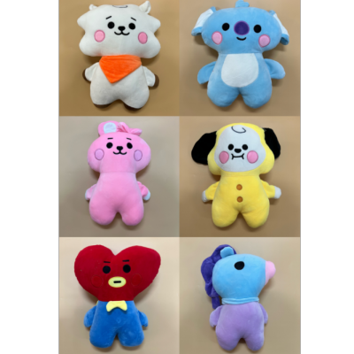 BT21 Bullet-Proof Youth League Pillow BTS Jintaiheng Tata Jung Kook Doll Type Doll Standing Plush Doll