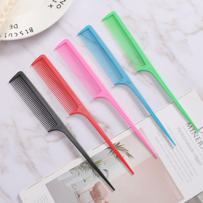 701 Color Plastic Pointed Tail Comb Haircut Pick Hair Comb Hair Makeup Comb Partition Comb Hairdressing Comb Taobao Gifts