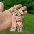Cartoon New Year Christmas Princess Key Chain Epoxy Doll Decorative Pendant Gift Couple Cars and Bags Keychain