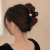 Hepburn Elegant Graceful Korean Hairpin Large Grip Autumn and Winter New Flocking Clip Shark Clip Grab Hairpin Headdress