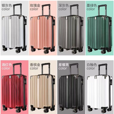 Factory Gift Anti-Scratch Luggage Solid Color Universal Wheel Trolley Case Printable Logo Factory Direct PCLuggage 