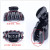 Hot Sale Fashion Korean Style Black Ingot Big Paw Crescent Headdress Grip ABS Hair Jaw Clip Grip Factory Direct Supply