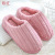 2022 Autumn and Winter Cotton Slippers Simple Men's Couple Household Indoor Warm Thickening and Wear-Resistant Confinement Woolen Slipper Women