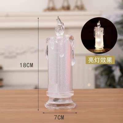 LED Candle Light Simulation Tears Romantic Luminous Candle Night Lamp Girly Heart Decoration Valentine's Day Restaurant Layout
