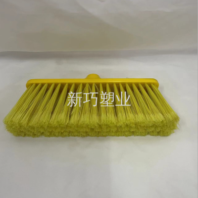 Set Sweep Plastic Broom Set Broom Dustpan Broom with Rod Household Cleaning Broom Two-Piece Soft Wool Cover Sweep
