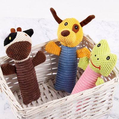 103 Wool Plush Toy Pet Supplies Plush Sound Dogs and Cats Accompany Bite-Resistant Corn Plush Toy Factory Spot