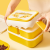 Double-Layer Plastic Lunch Box Student Lunch Box Cute Cartoon Lunch Box with Handle Portable Microwave Oven Heating