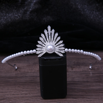 Bridal Headdress Bridal Crown European Alloy Princess Crown Wedding Headwear Comb Hair Accessories Birthday Performance Jewelry