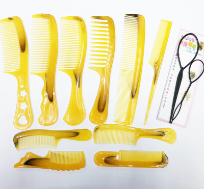 10-Piece Set Beef Tendon Comb Live Broadcast with Goods WeChat Merchants Send Discount Constantly Comb Plastic Comb Get Hair Band Free