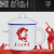 Ceramic Cup Mug with Lid Retro Water Glass Office Creative Tea Container Design Nostalgic Classic Imitation Enamel Cup