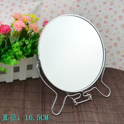Manufacturer Metal Mirror Table Mirror Double-Sided Cosmetic Mirror Dressing Mirror 1:2 Amplification Function