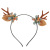 European and American Mori Style Colorful Christmas Style Creative Cartoon Small Antlers Artificial Flower Decoration Women Barrettes