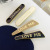 Korean New Gold-Plated Enamel Letter Flower Barrettes High Sense Fashion Duckbill Clip Internet Celebrity Hair Accessories for Women