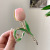 Fresh Tulip Flower Barrettes Simple All-Match Back Head Updo Shark Clip Grip Cute Fashion Hair Accessories